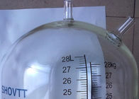 カスタマイズされたロゴのヘリンボン搾り出すパーラーのガラス ミルクの流れメートル